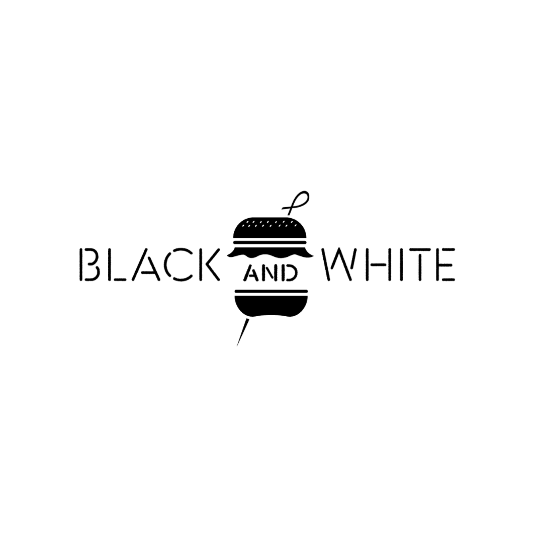 logo Black And White Burger