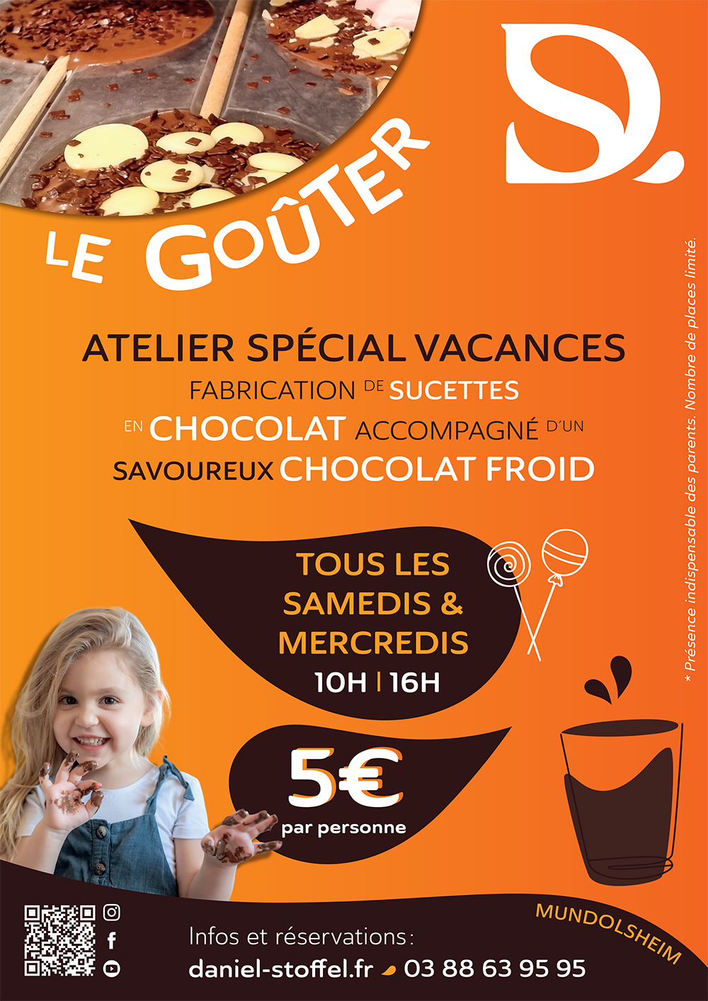 Création de sucettes en chocolat chez Daniel Stoffel ! - Shopping