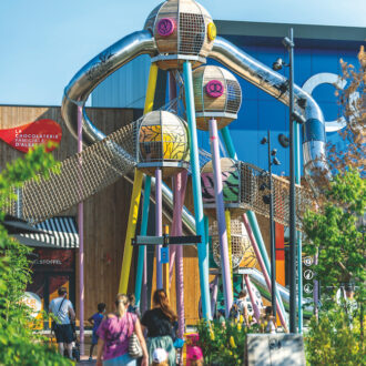 Photo représentant l'aire de jeu faisant partie des activités de Shopping Promenade Coeur Alsace