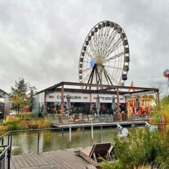 photo représentant la zone de restaurants de shopping promenade coeur alsace