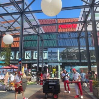 Photo capturant les animations à Shopping Promenade Cœur Alsace.